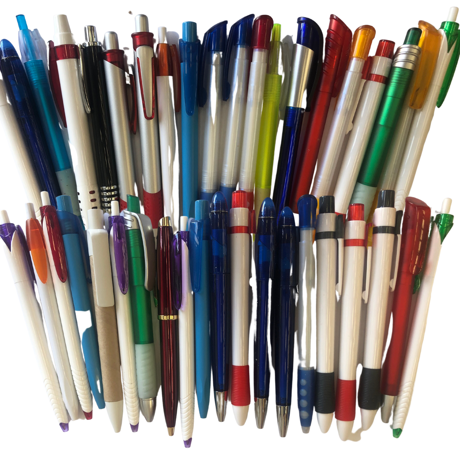 114x Ball Point Pen + Pens Holder Folder Gift School Office Business