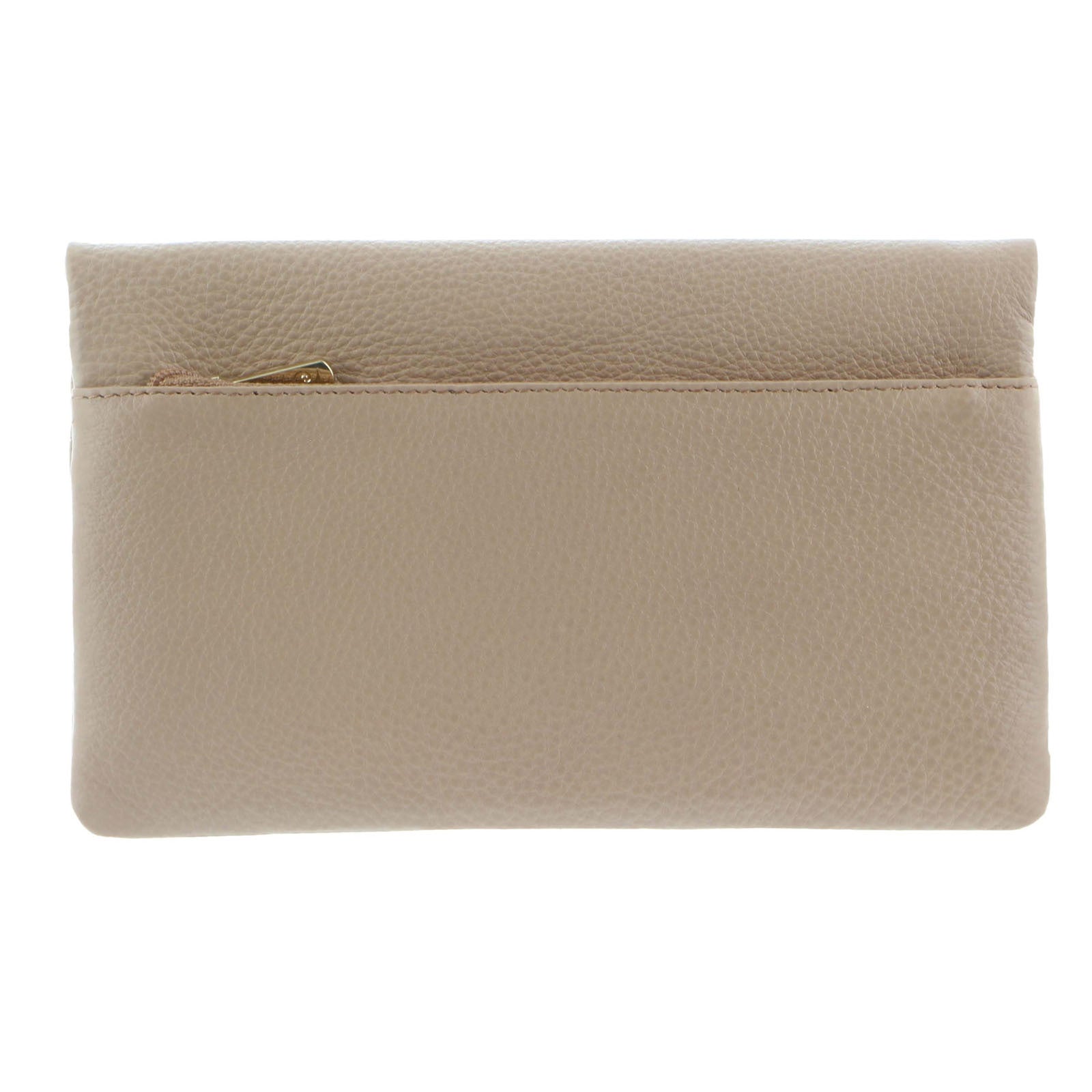 Ladies Womens Genuine Leather Bi-Fold RFID Purse Wallet - Blush