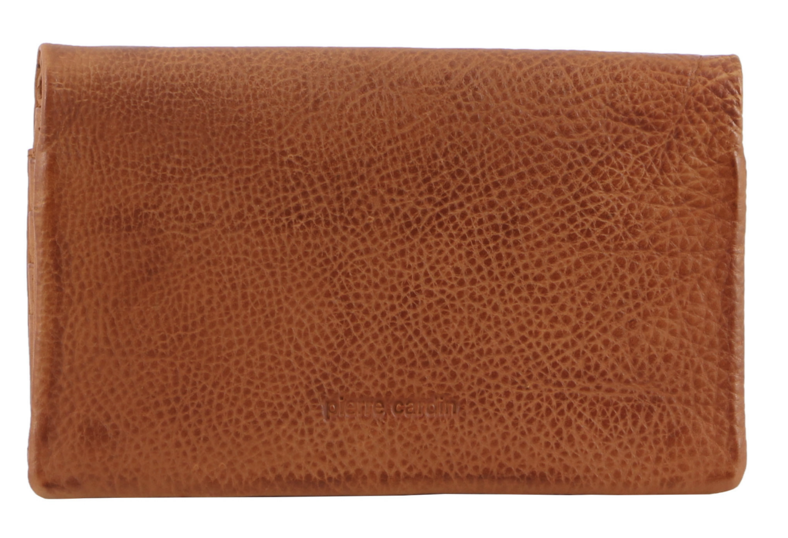 Ladies Womens Genuine Leather Bi-Fold RFID Purse Wallet - Cognac