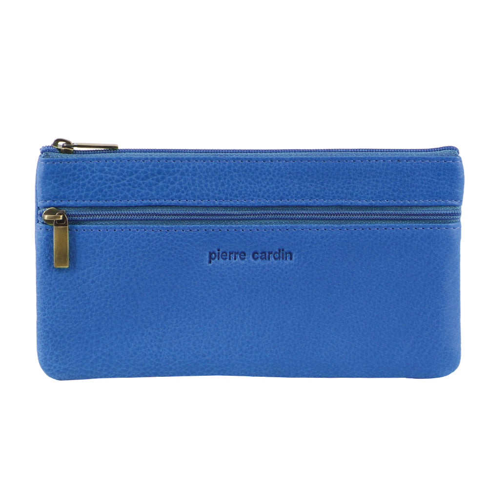 Ladies Womens Genuine Soft Leather Wallet Case Purse - Aqua