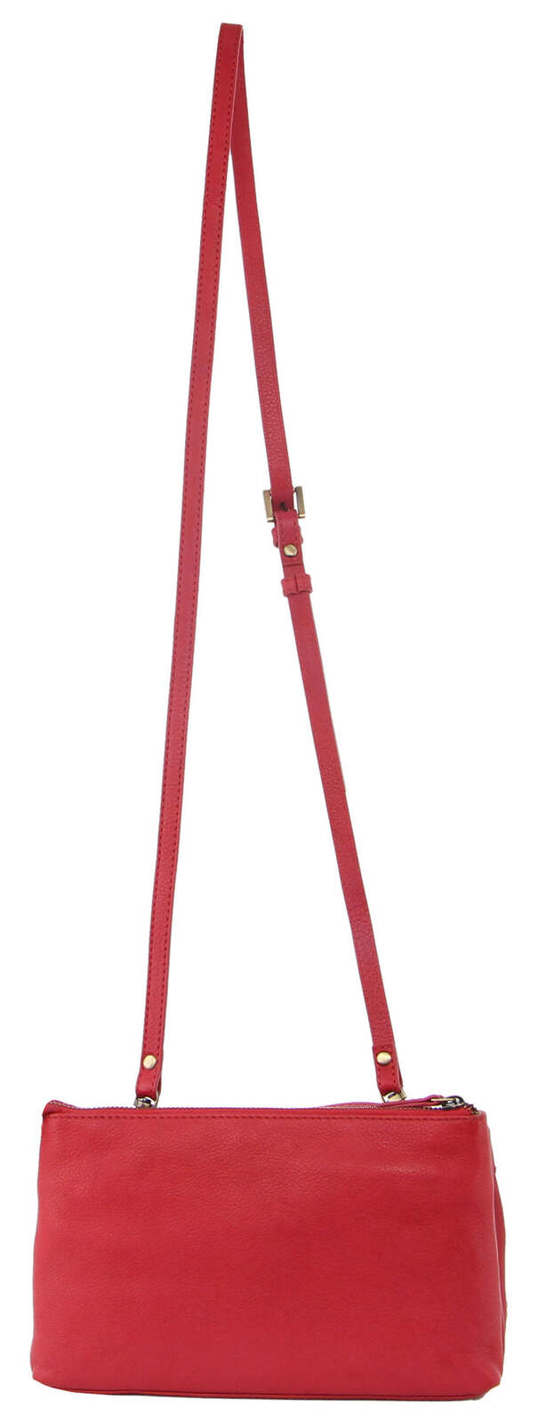 Woven Ladies Crossbody/ Clutch Bag - Red