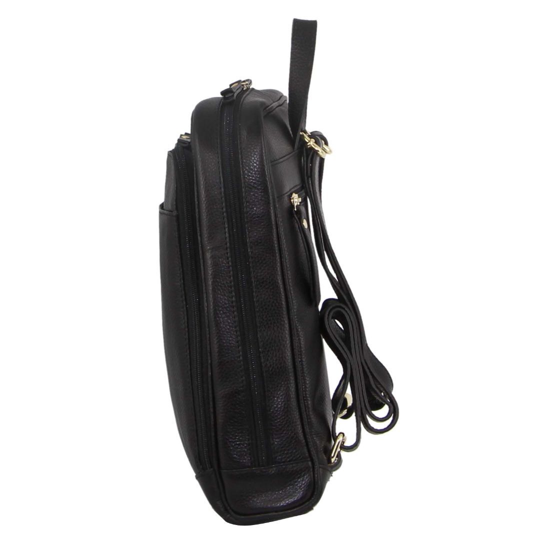 Rustic Womens Leather Backpack Bag Handbag Back Pack Travel  - Black