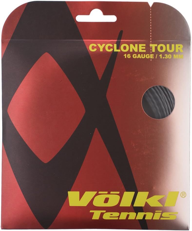 1 Pack  Cyclone Tour 16g/1.30mm Tennis Racquet Strings - Red