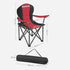 Folding Camping Chair with Bottle Holder Red and Black