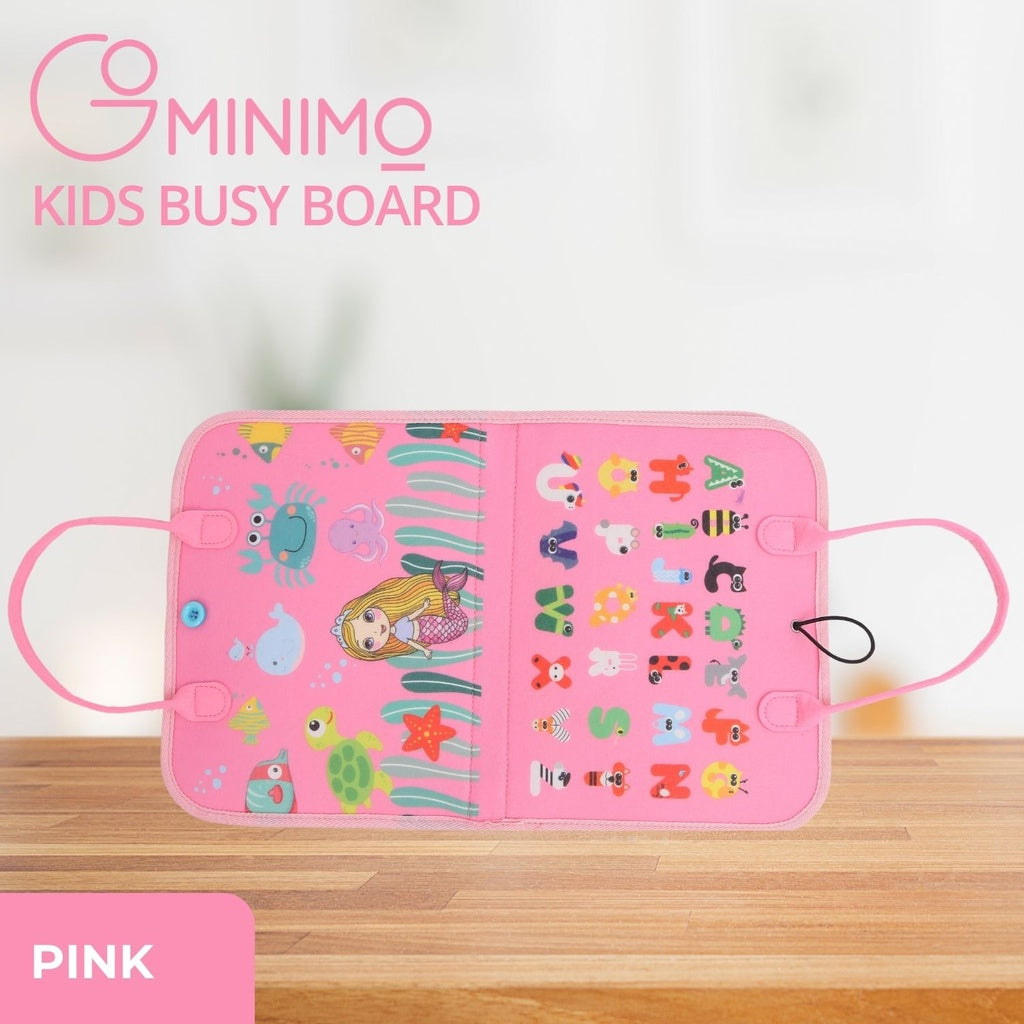 Kids Busy Board Learning Toys (Pink) GO-BB-101-BF
