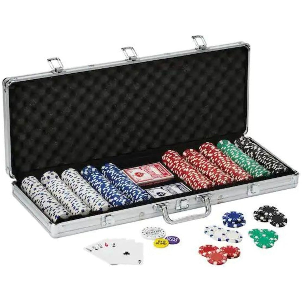 500 pcs Poker Chip Set with Aluminum Case