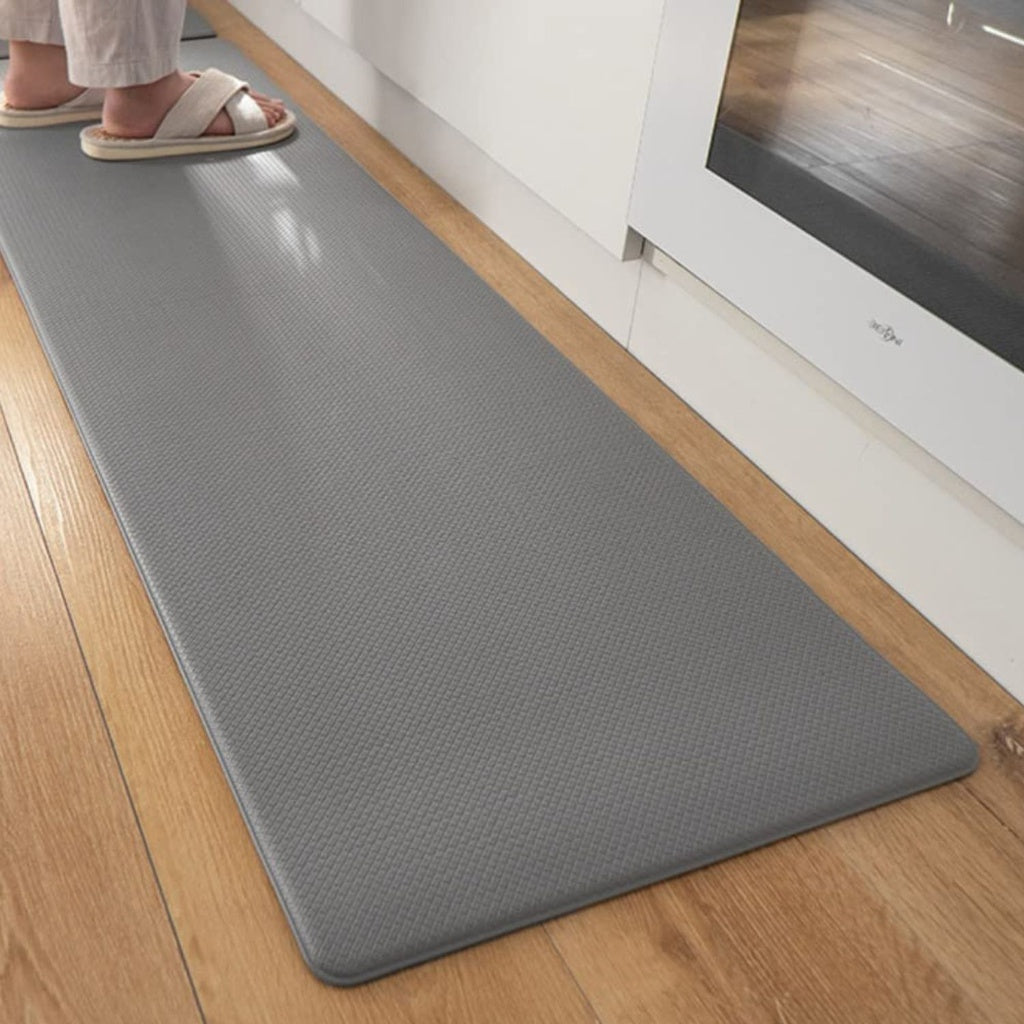 PVC Kitchen Floor Mat 2pcs Set Grey