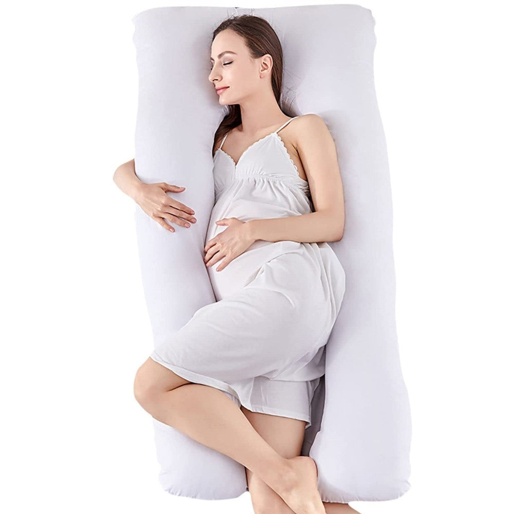 Pregnancy/Maternity/Nursing Pillow with Pillowcase (White) GO-PP-101-BL