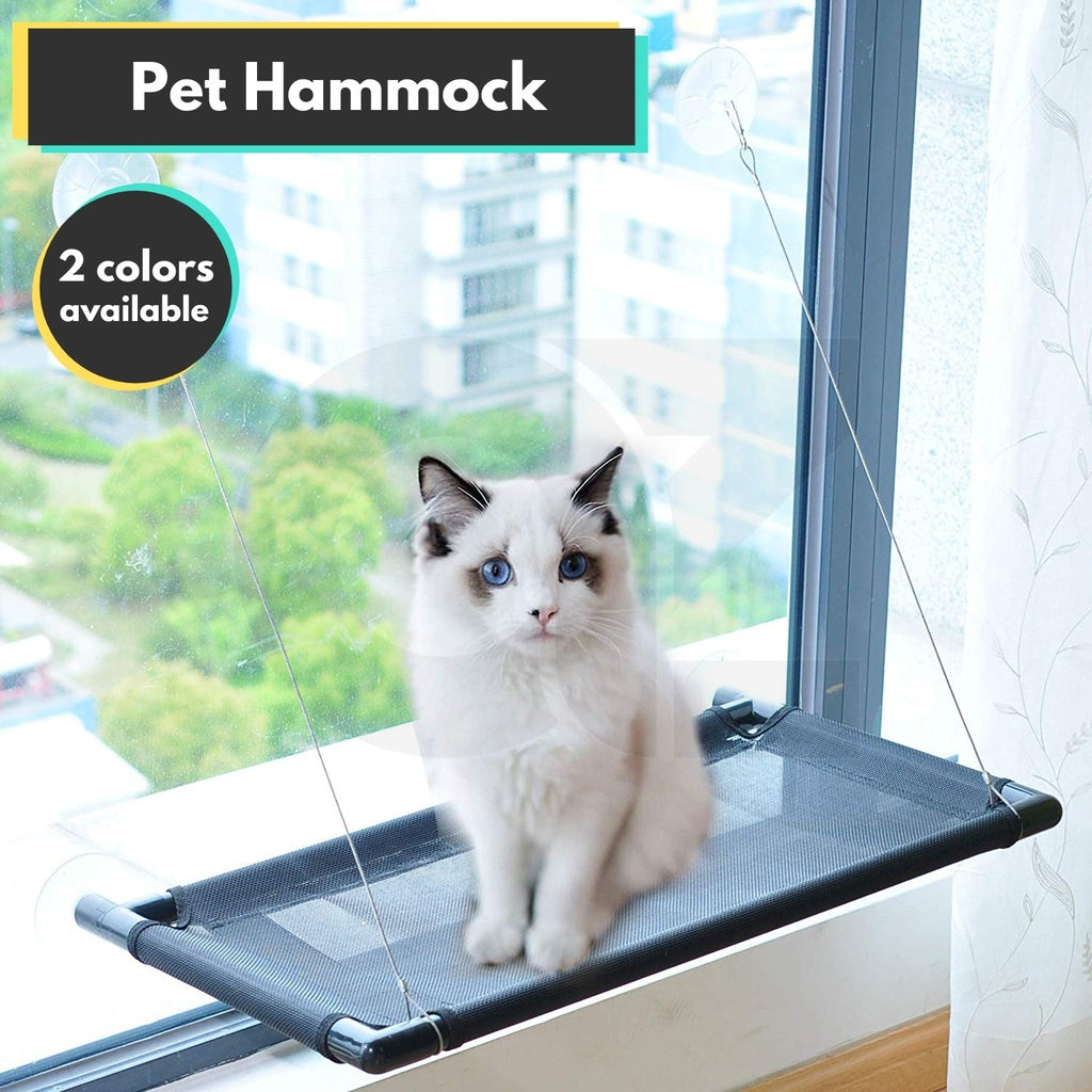 Cat Window Perch Hammock (Black)