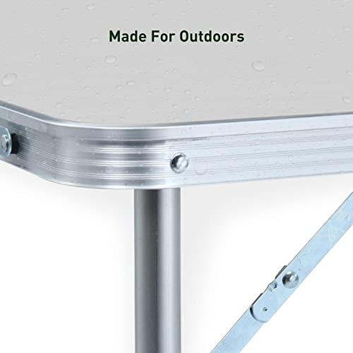 Camping Table 90cm Silver