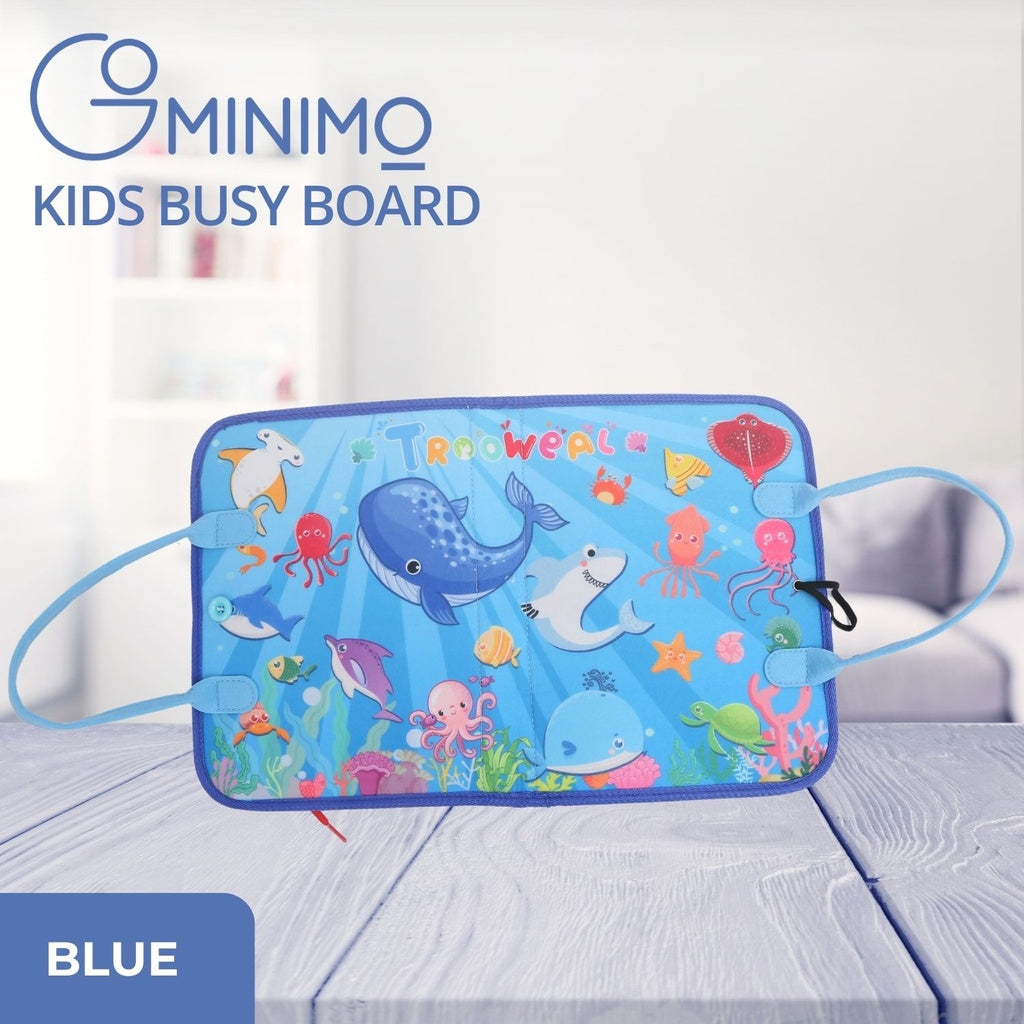 Kids Busy Board Learning Toys (Blue) GO-BB-102-BF
