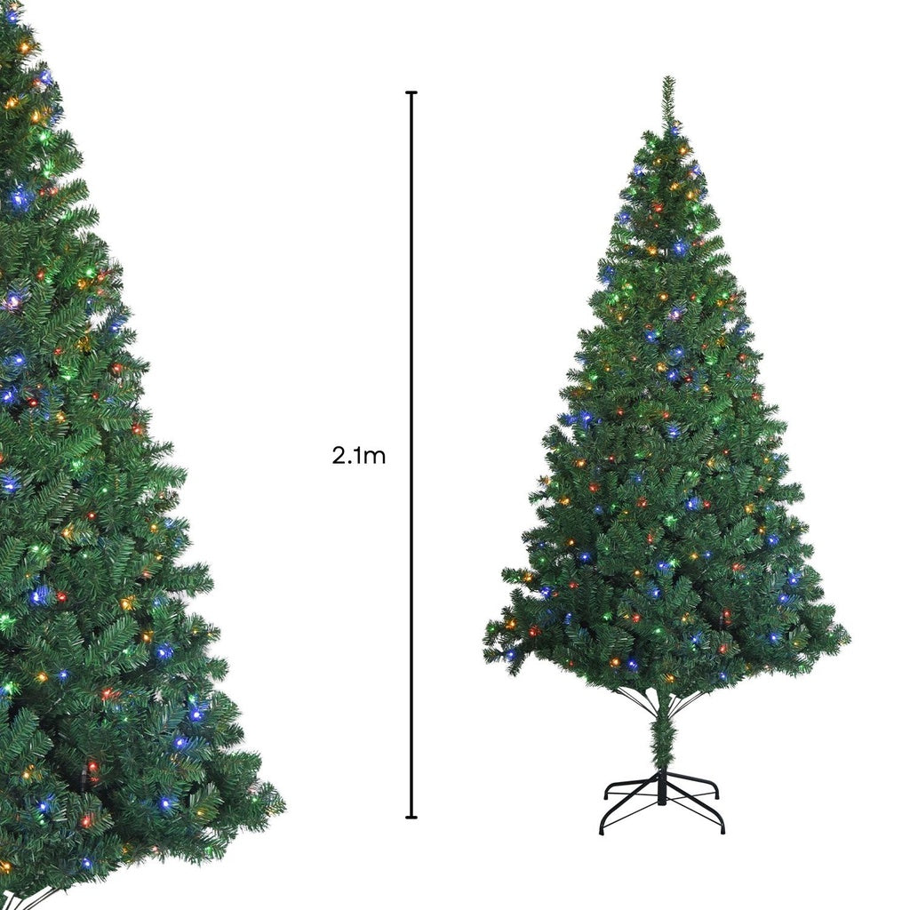 2.1m Christmas Tree With 4 Colour LED
