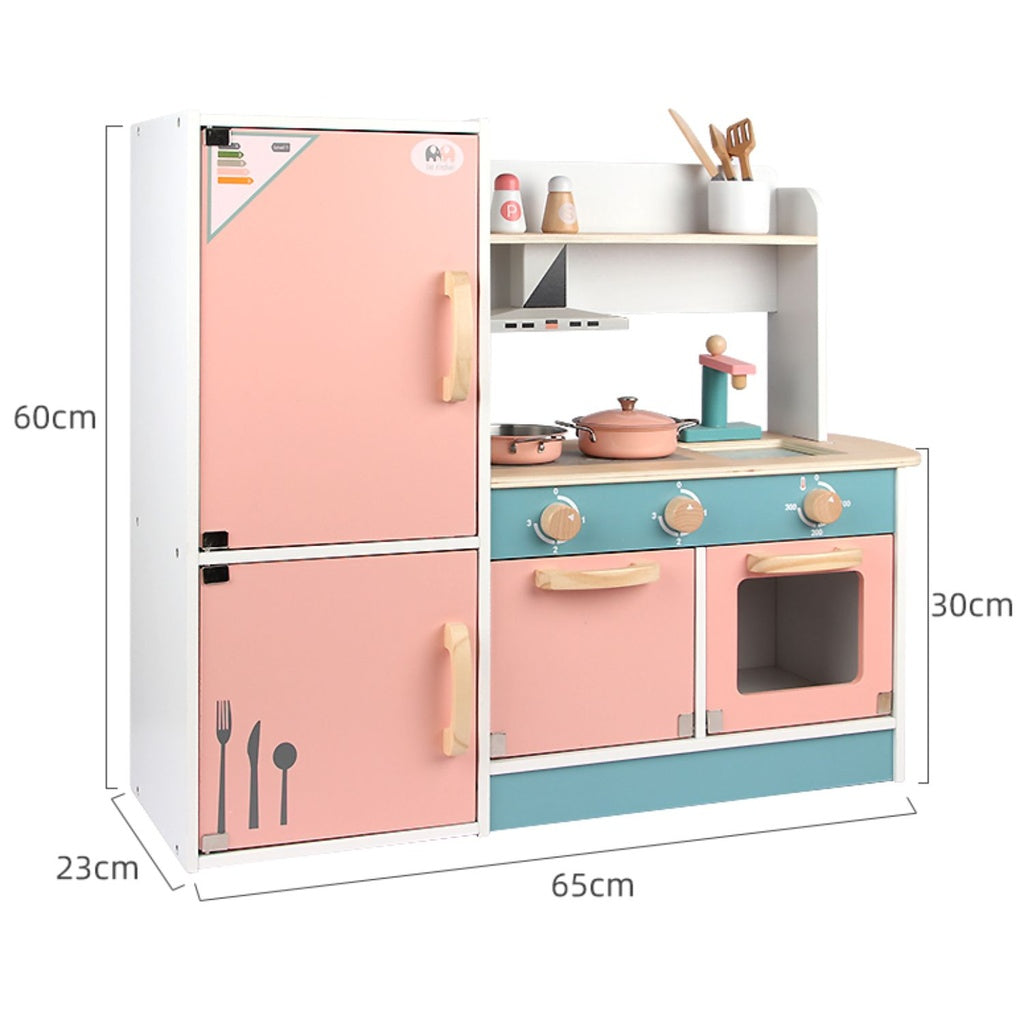 Wooden Kitchen Playset for Kids (Refrigerator Kitchen Set) EK-KP-105-MS