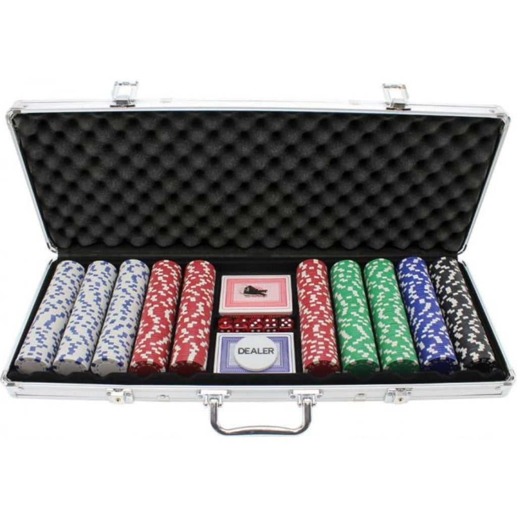 500 pcs Poker Chip Set with Aluminum Case
