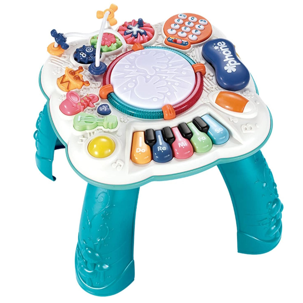Kids Music Learning Activity Table (Blue and White) GO-MAT-100-XC