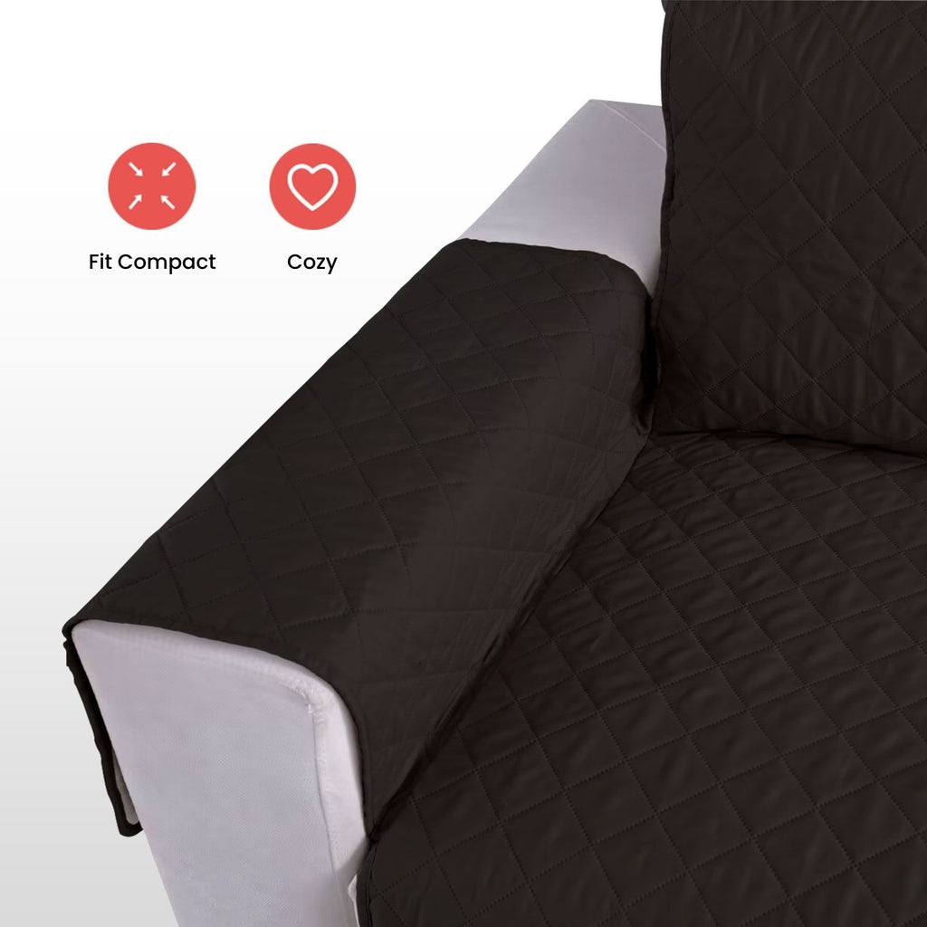Pet Sofa Cover 1 Seat (Black)