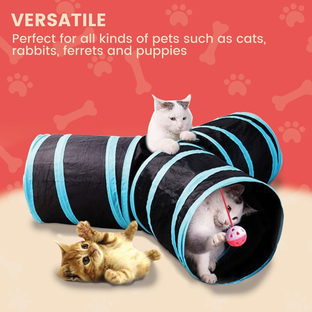 4 Holes Cat Tunnel (Red)