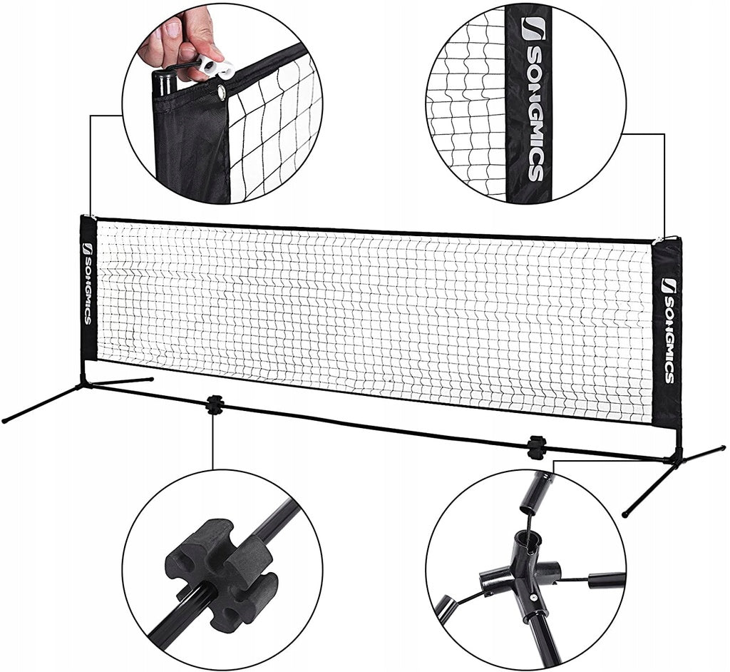 5m Portable Tennis Badminton Net Black SYQ500HV1