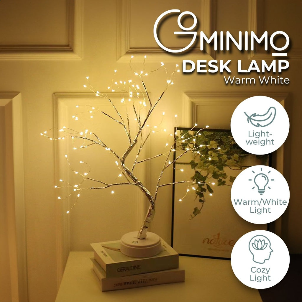 Bonsai Fairy LED Lighted Tree Table Desk Lamp Warm White
