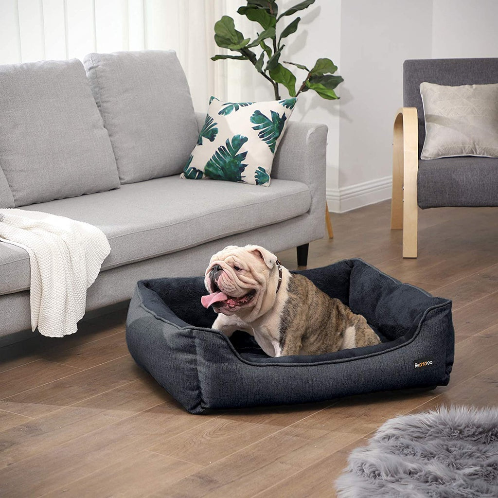 110cm Dog Sofa Bed with Removable Washable Cover Dark Grey