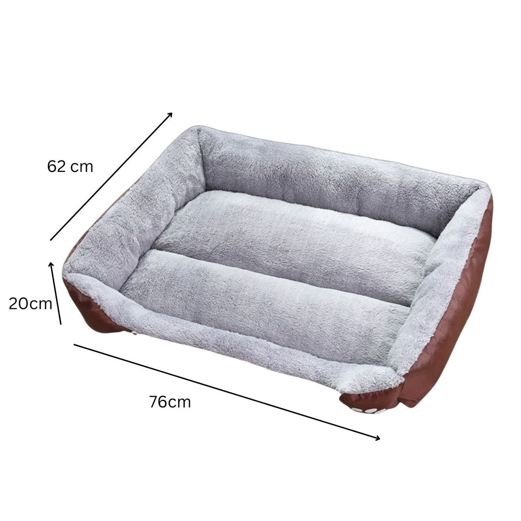 Pet Bed Square L Size (Coffee)