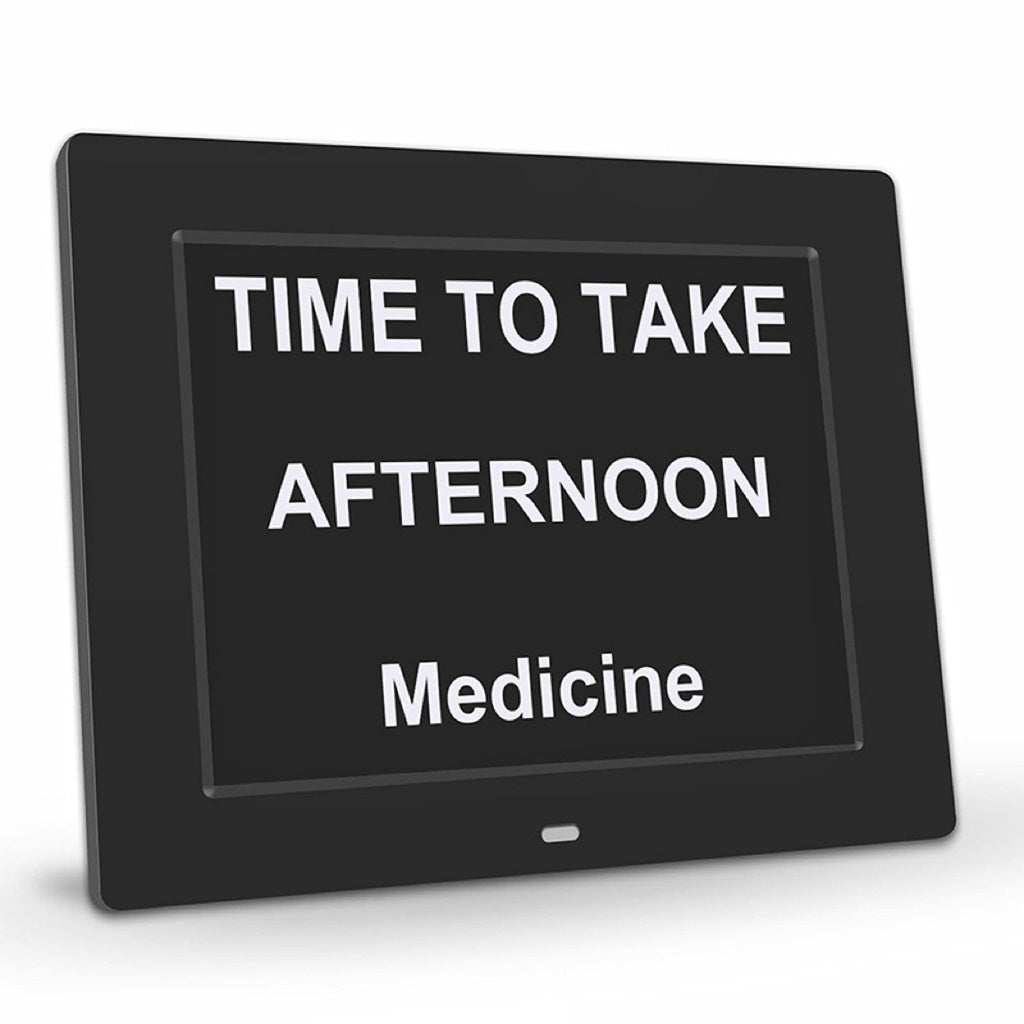 Day Date Calendar Clock Dementia Clock Digital Alarm Clock with Large LCD Screen (Black)