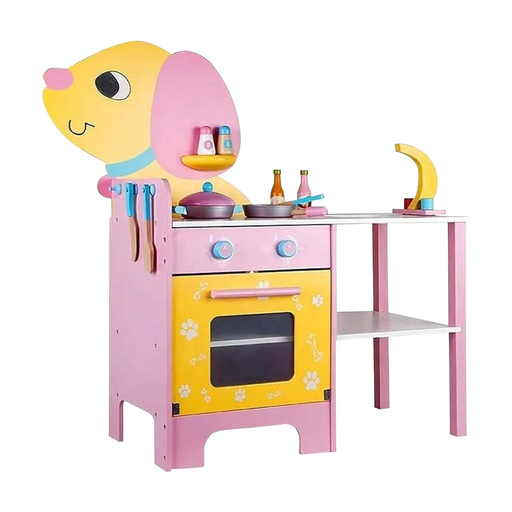 Wooden Kitchen Playset for Kids (Puppy Shape Kitchen Set) EK-KP-108-MS