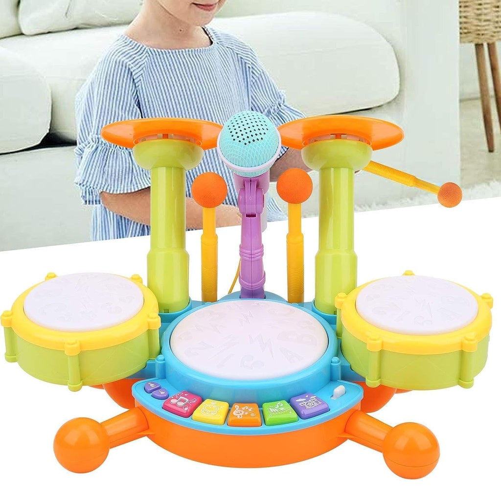 Kids Toy Musical Drum Set Basic Version (Green) GO-MAT-114-XC