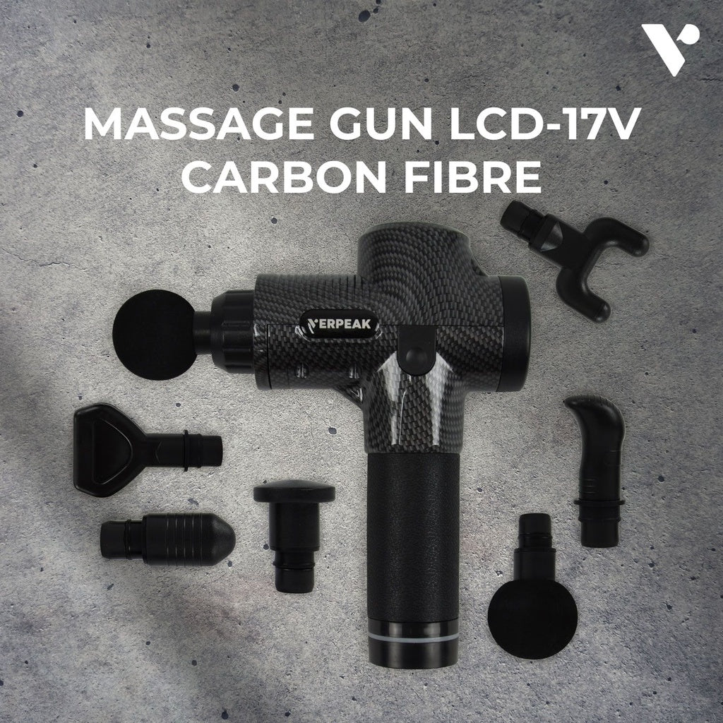 Massage Gun - LCD - 17V (Carbon-Fibre)
