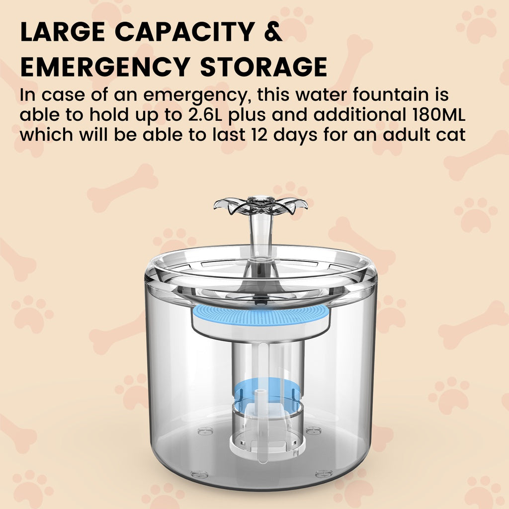 2.6L Automatic Water Fountain Drinking Dispenser And Filter