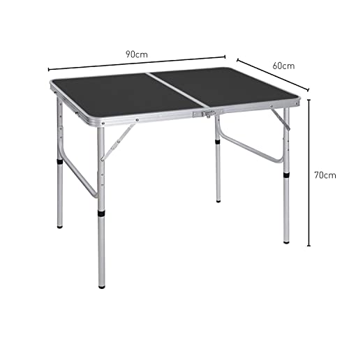 Camping Table 90cm Black