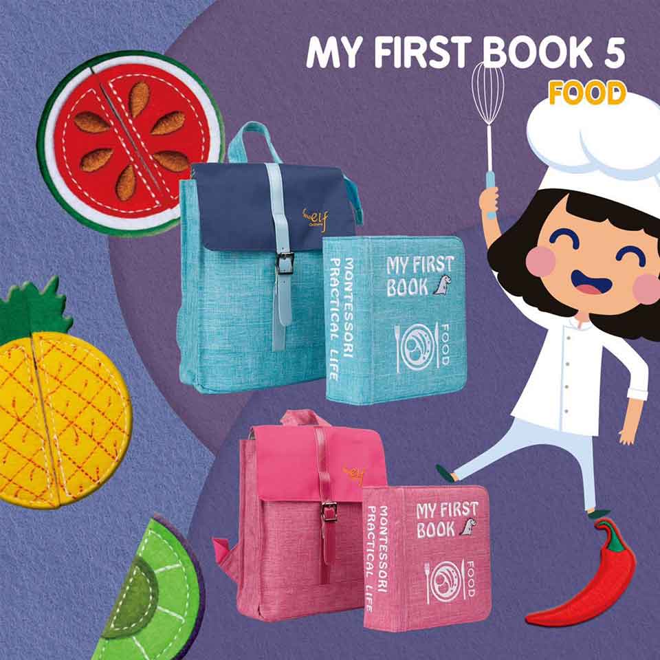 My First Book 5| Food | Montessori Inspired Busy Book
