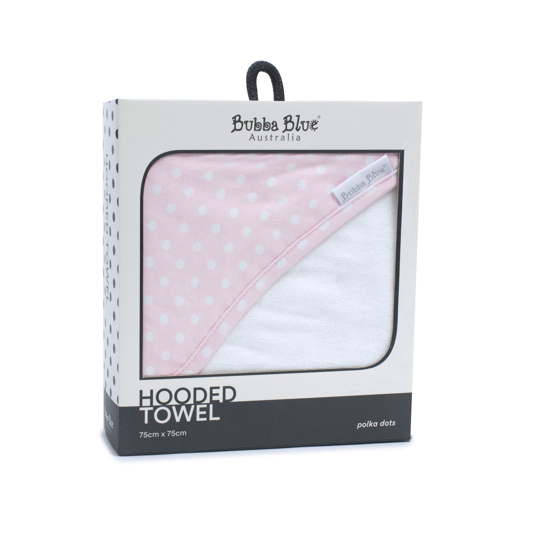 Pink Polka Dots Hooded Towel