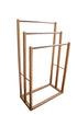 Bamboo Towel Bar Metal Holder Rack 3Tier Freestanding for Bathroom and Bedroom