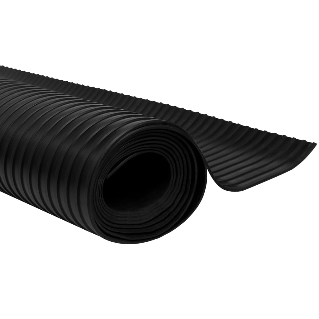 Floor Mat Anti-Slip Rubber 1.5x2 m 3 mm Wide Rib