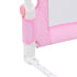 Toddler Safety Bed Rail Pink 120x42 cm Polyester