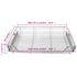 Pull-Out Wire Baskets 2 pcs Silver 800 mm