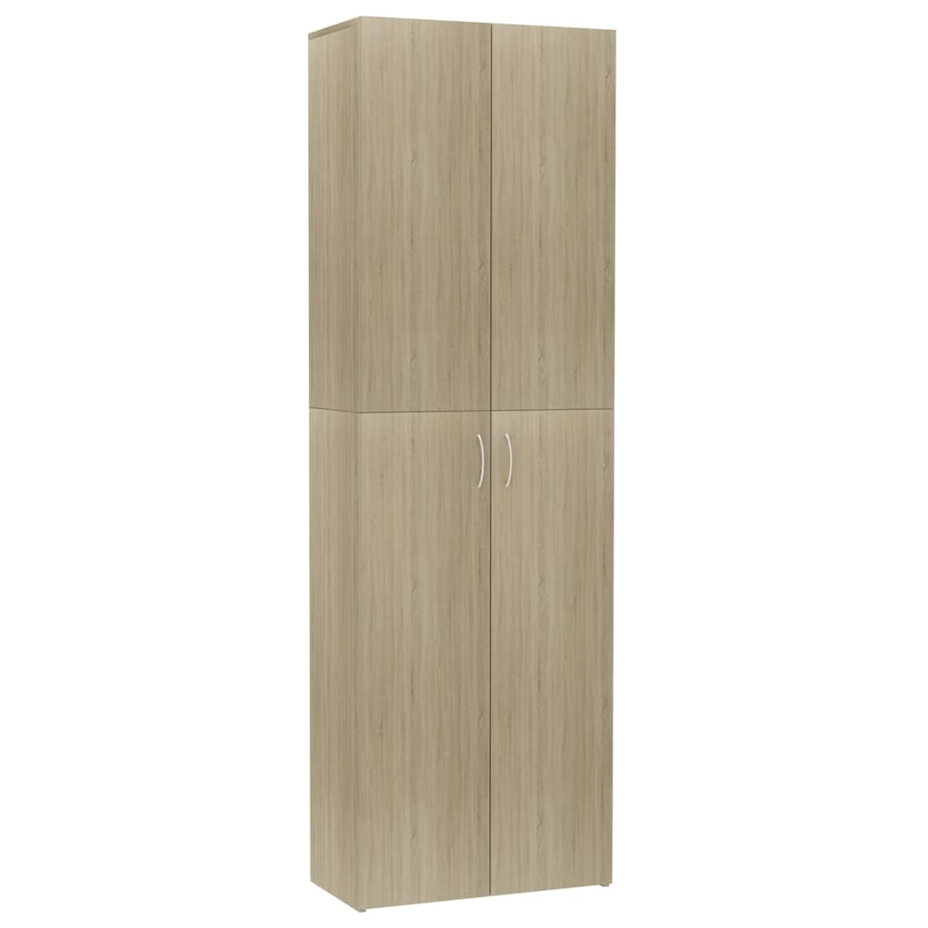 Office Cabinet Sonoma Oak 60x32x190 cm Engineered Wood