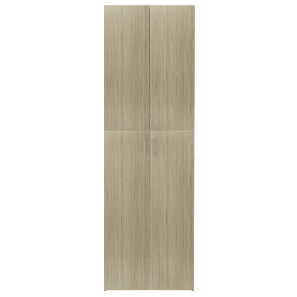 Office Cabinet Sonoma Oak 60x32x190 cm Engineered Wood