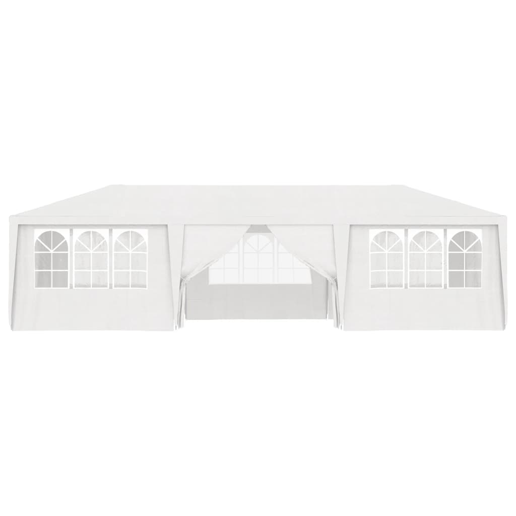 Professional Party Tent with Side Walls 4x9 m White 90 g/m²