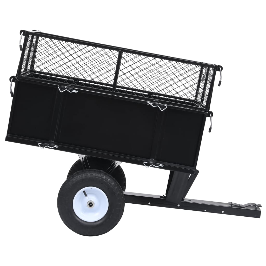 Tipping Trailer for Lawn Mower 150 kg Load