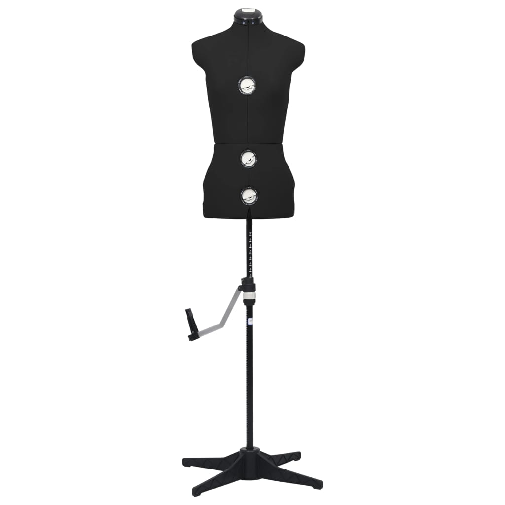 Adjustable Dress Form Female Black S Size 33-40