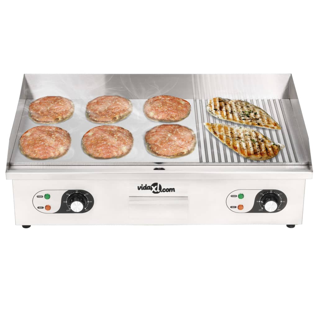 Electric Griddle Stainless Steel 4400 W 71x43x23.5 cm