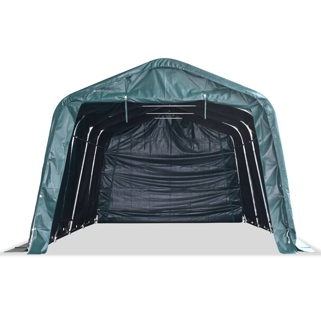 Removable Livestock Tent PVC 550 g/m² 3.3x6.4 m Dark Green