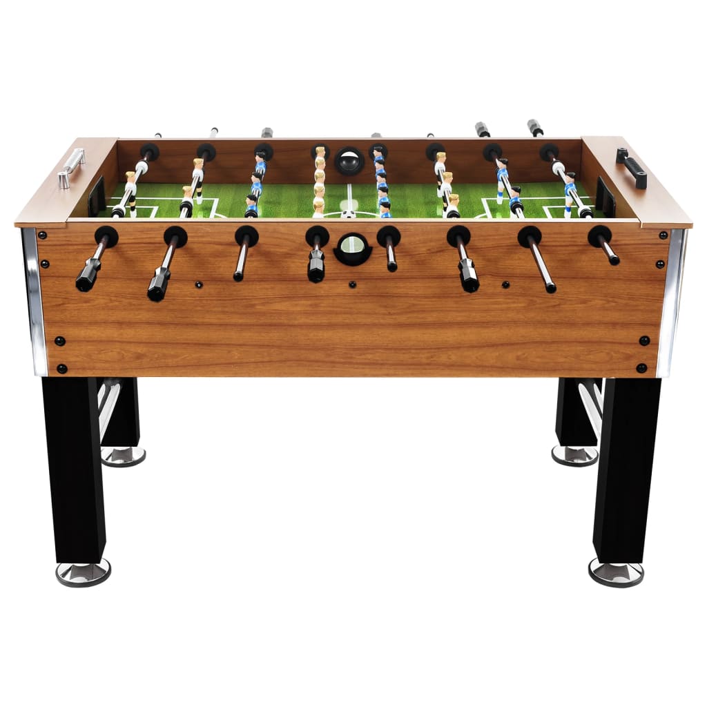 Football Table Steel 60 kg 140x74.5x87.5 cm Light Brown and Black