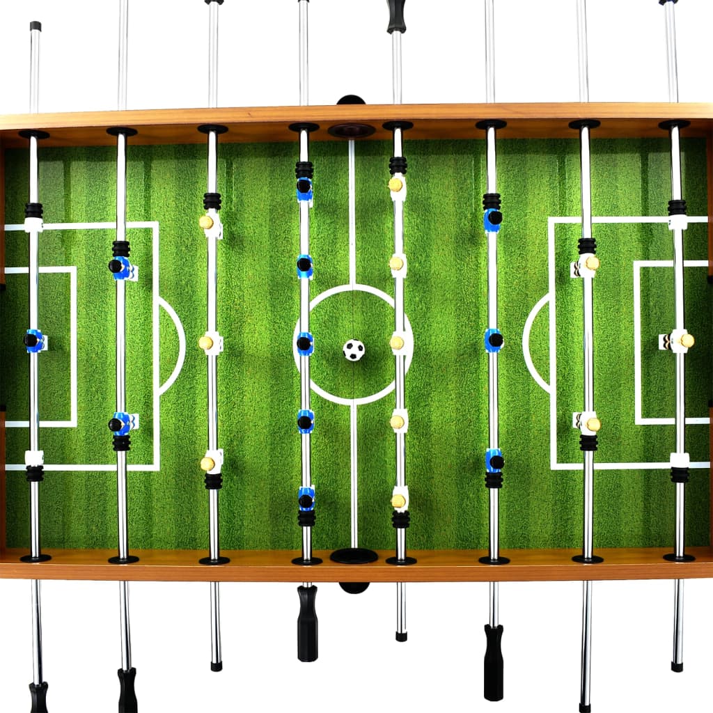 Football Table Steel 60 kg 140x74.5x87.5 cm Light Brown and Black
