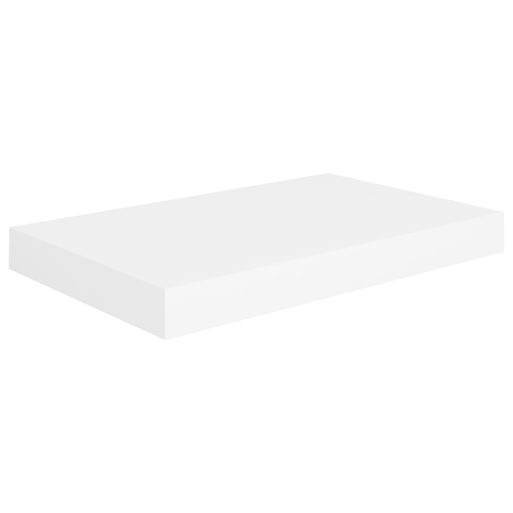 Floating Wall Shelf White 40x23x3.8 cm MDF
