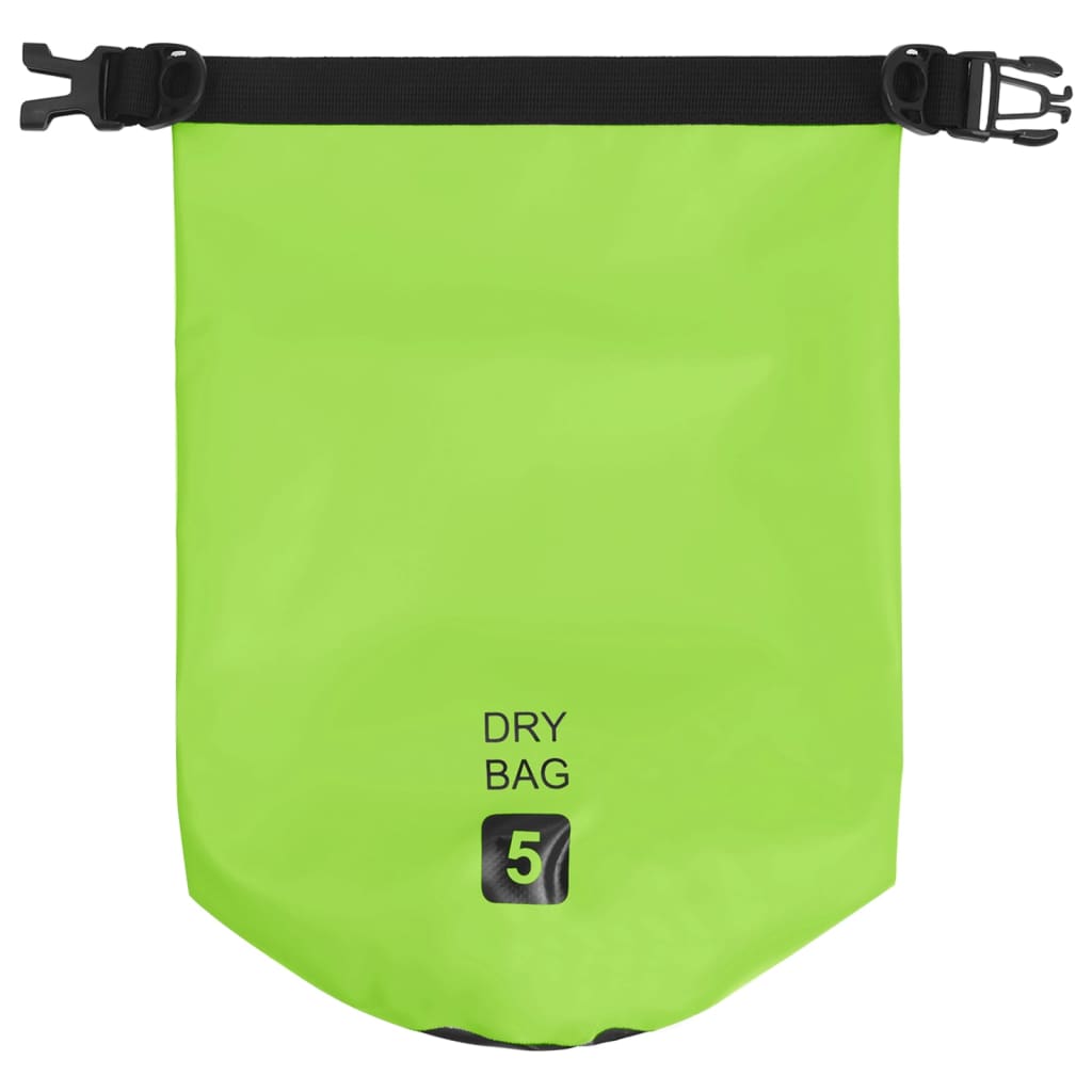 Dry Bag Green 5 L PVC