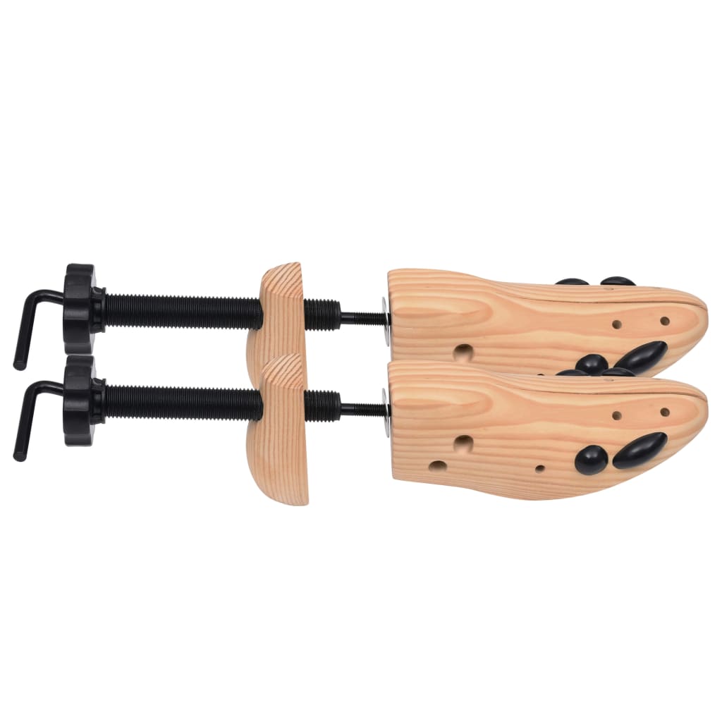 Shoe Trees 2 Pairs Size 41-46 Solid Wood Pine