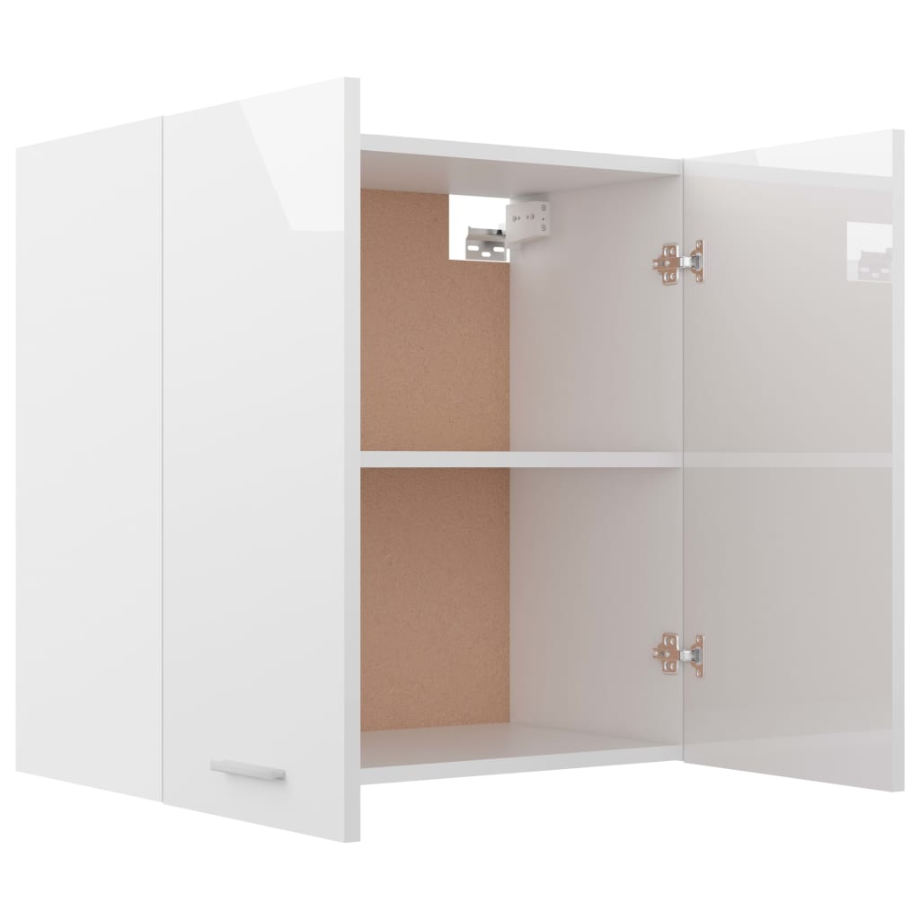 Hanging Cabinet High Gloss White 60x31x60 cm Engineered Wood